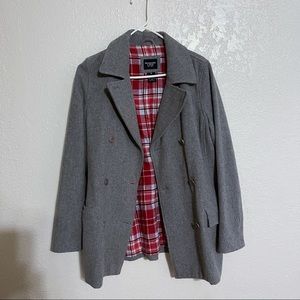 abercrombie & fitch wool pea coat